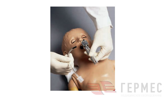 Универсальный тренажер  для проведения процедур на  верхних дыхательных путях у  ребенка 1 года (PEDI®)  10446 